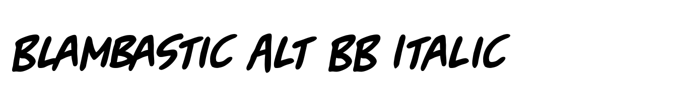 Blambastic Alt BB Italic